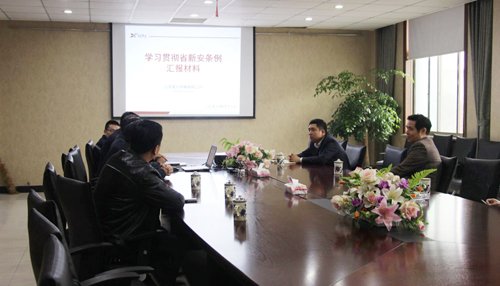 泰州市安監局汪書記一行到公司調研安全生產情況 